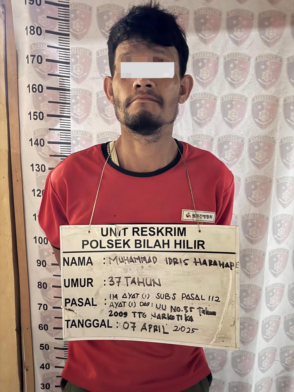 Polsek Bilah Hilir Ungkap Kasus Penyalahgunaan Narkotika Jenis Sabu, Satu Pelaku Diamankan