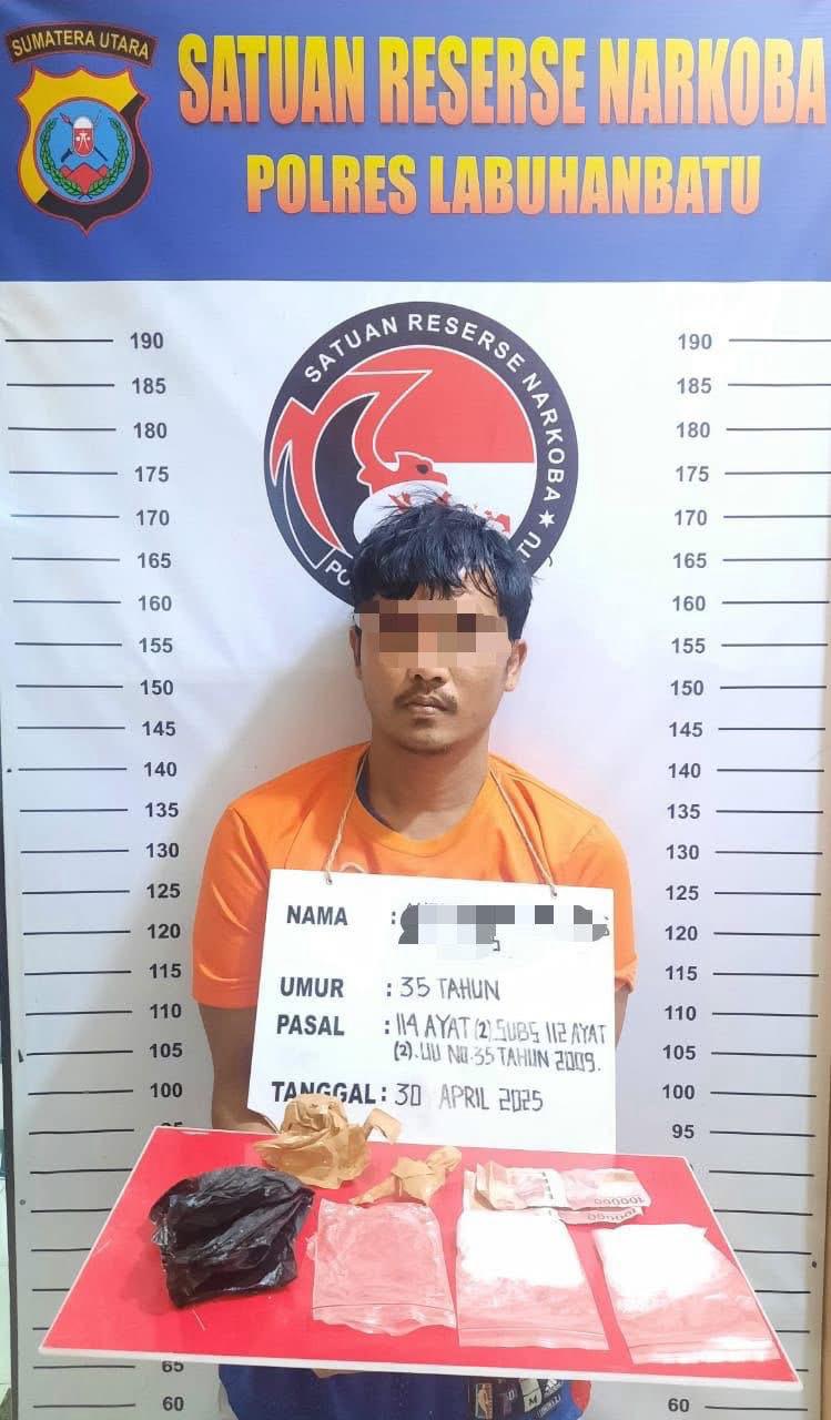 Pelaku Narkoba, Di Tangkap Satres Narkoba Polres Labuhanbatu di SPBU Damuli