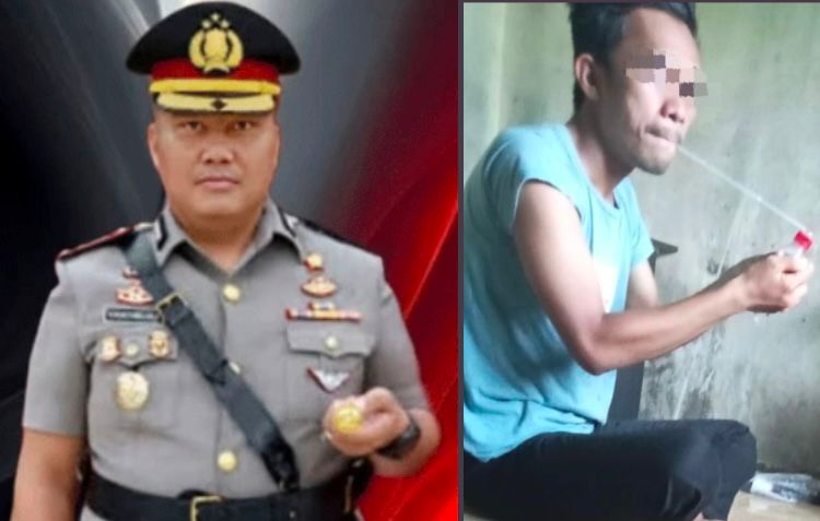 Terkait Poto Yang Viral, Kapolres Labuhanbatu di Desak Menangkap Seorang Pria Asik Isap Sabu