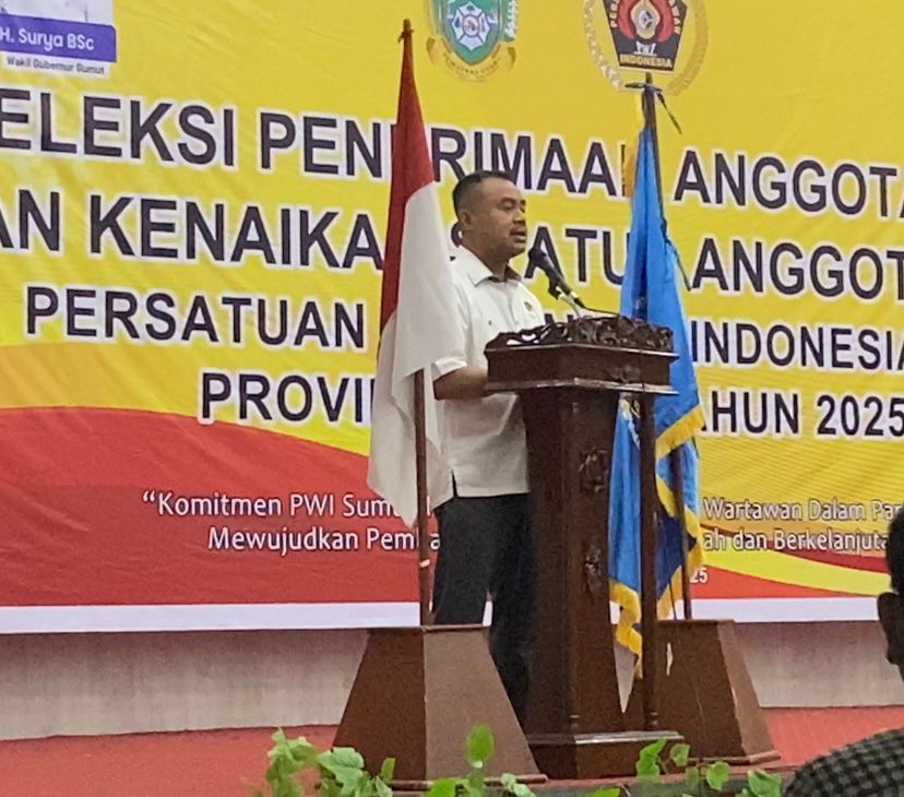 Ketua PWI Sumut Buka Acara Seleksi Penerimaan Anggota Muda Dan Kenaikan Tingkat Tahun 2025 di Medan