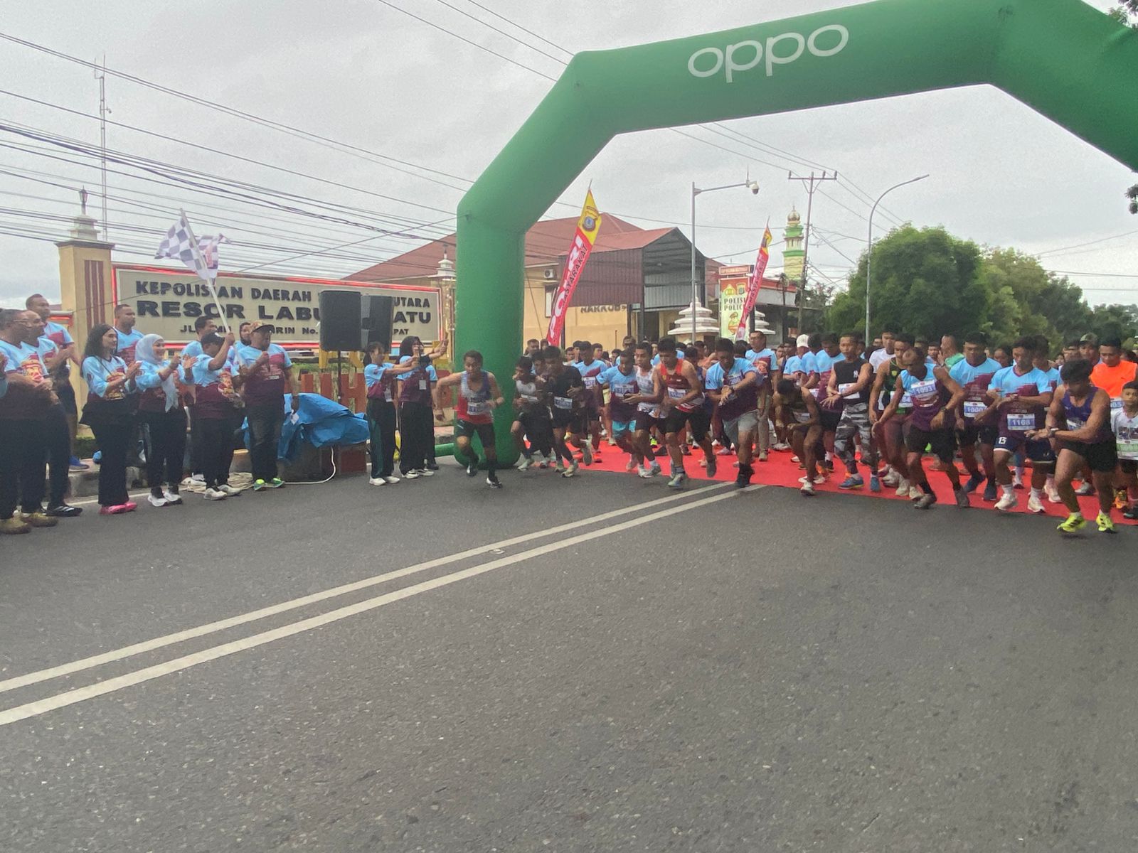 Rayakan HPN, PWI Labuhanbatu Bersama Polres Labuhanbatu Adakan Fun Run
