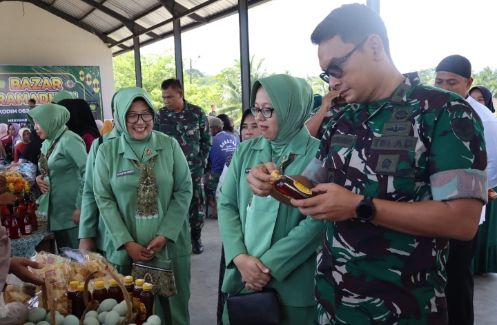 Sambut Hari Raya Idul Fitri 1447 Hijriah, Kodim 0625 Pangandaran Gelar Bazar Ramadhan