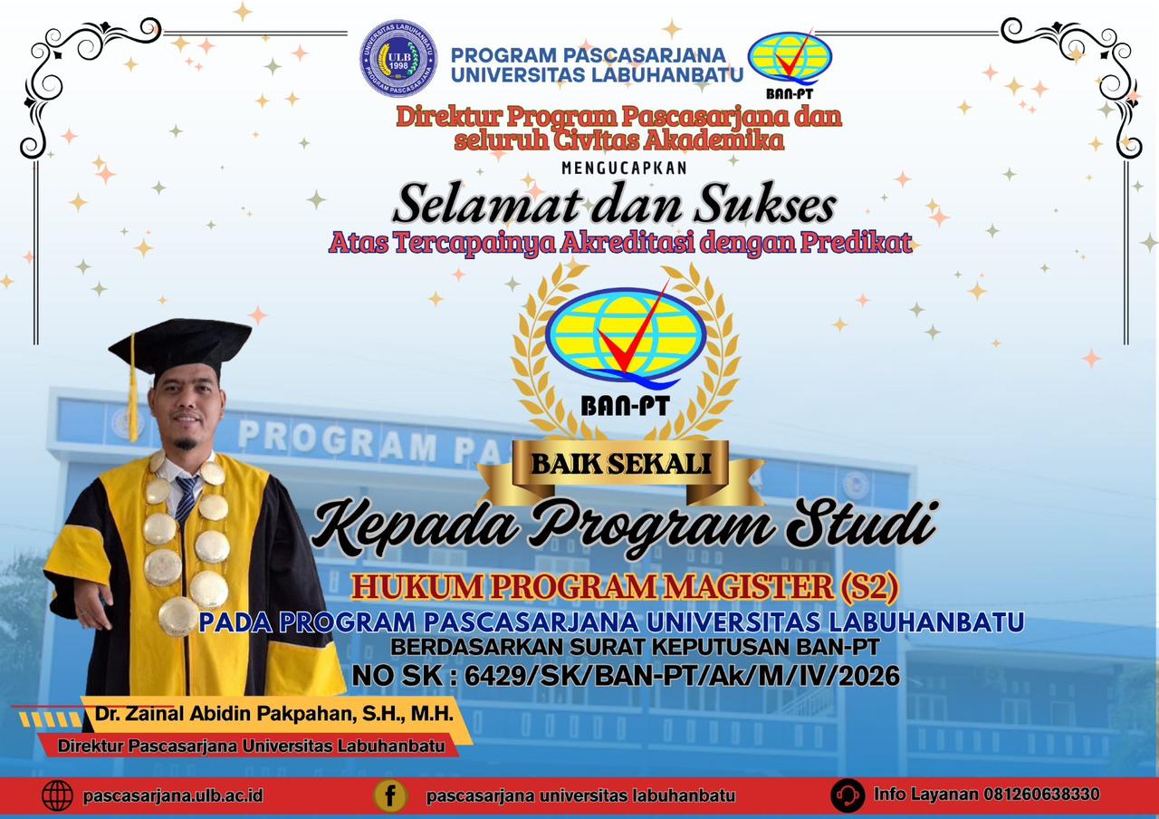 Program Studi Hukum S2 ULB Raih Akreditasi ‘Baik Sekali’ Dari BAN-PT