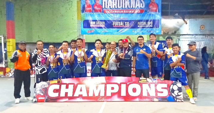 Kemenangan Bermakna: Disdikbud Singkawang Juarai Futsal Hardiknas Tahun Ini