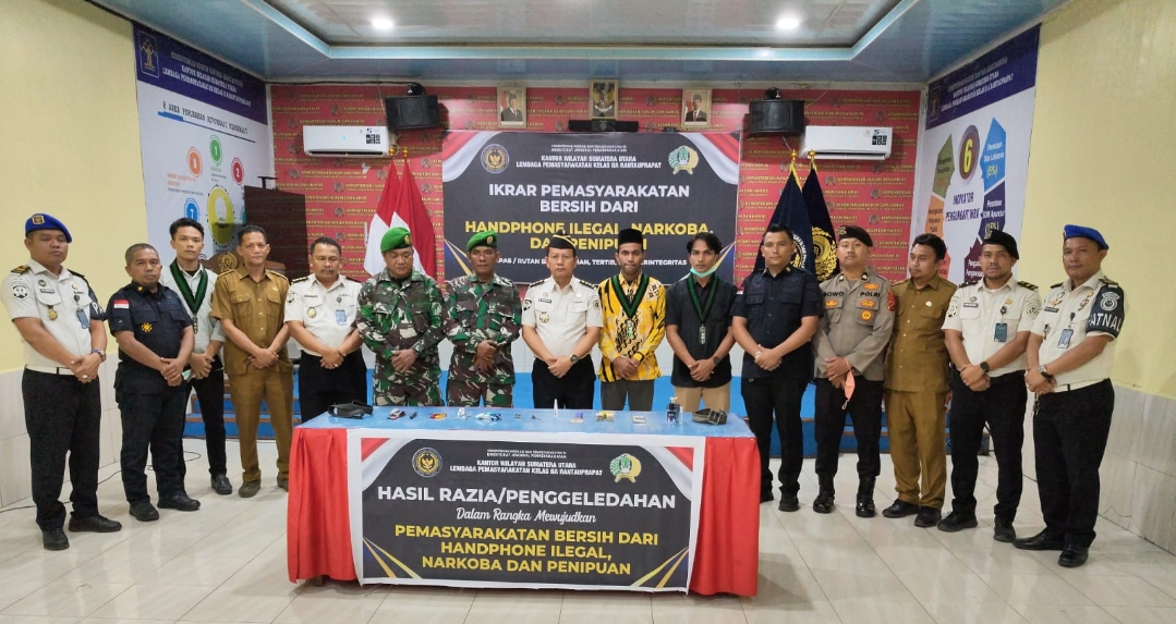 Bentuk Komitmen Nyata, Lapas Rantau Prapat Razia Kamar Hunian