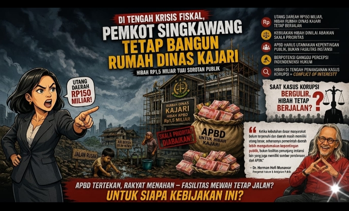 Di Tengah Krisis Fiskal, Pemkot Singkawang Tetap Bangun Rumah Dinas Kajari