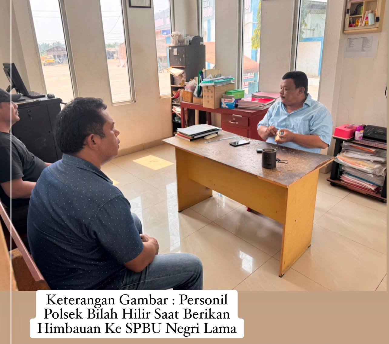 Terkait BBM Langka, Polsek Bilah Hilir Himbau SPBU Negeri Lama Stop Layani Jerigen Kecuali Nelayan Berbarcode