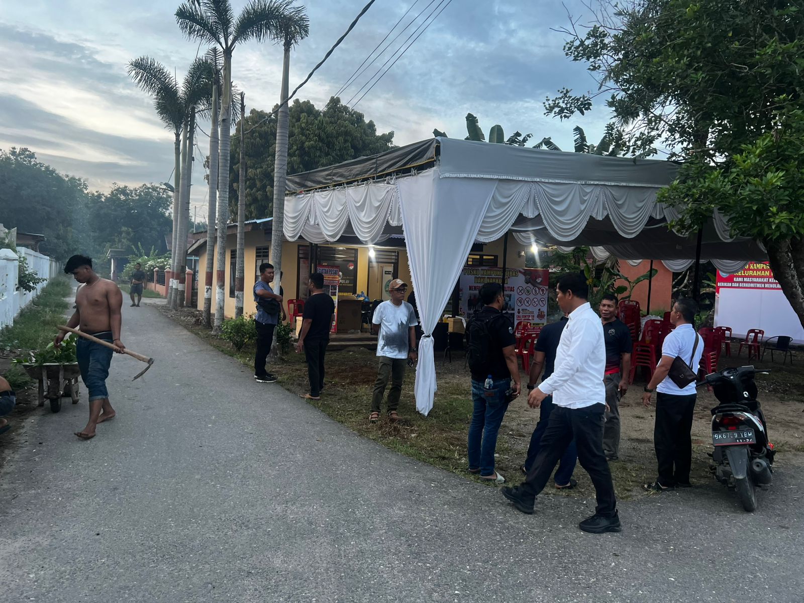 Satres Narkoba Polres Labuhanbatu Galakkan Posko Kampung Bebas Narkoba di Padang Matinggi