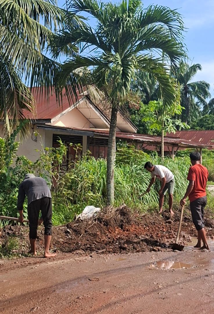 Viral Dulu Baru Gotong Royong, Jalan Dano Bale A Ditambal Tanah , Warga Tetap Tuntut Aspal