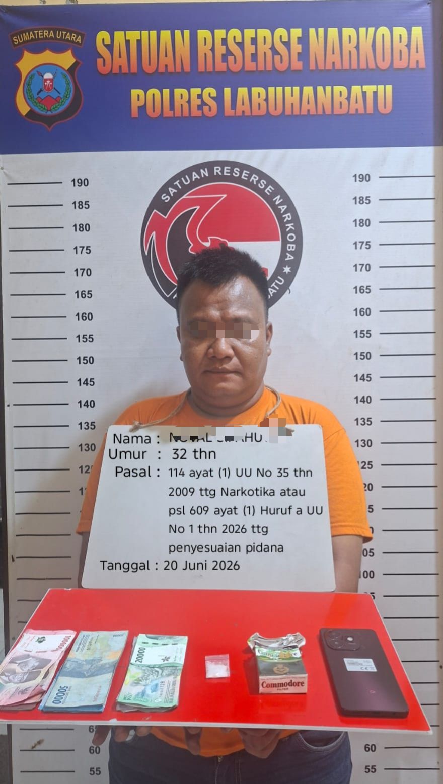 Satres Narkoba Polres Labuhanbatu Tangkap Diduga Pengedar Sabu 2,03 Gram di Aek Kanopan