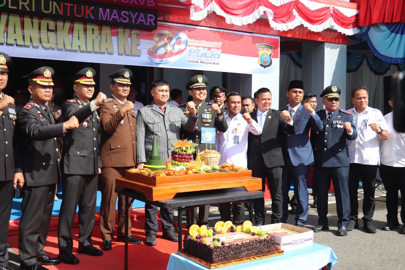 Kalapas Rantauprapat Hadiri HUT Bhayangkara ke-80, Tegaskan Komitmen Jaga Sinergitas dengan Polres Labuhanbatu
