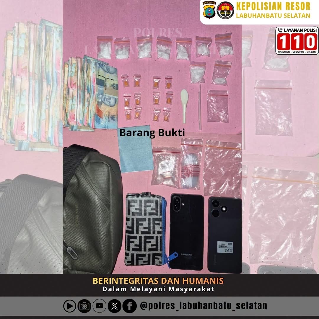 Baru 1 Hari Jabat! Kapolres Labuhanbatu Selatan AKBP Rosef Langsung Sikat Bandar Narkoba Perempuan
