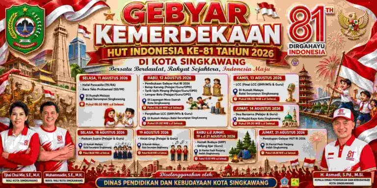 ​Kobarkan Semangat Nasionalisme, Disdikbud Kota Singkawang Siapkan Rangkaian Agenda Spesial HUT RI Ke-81