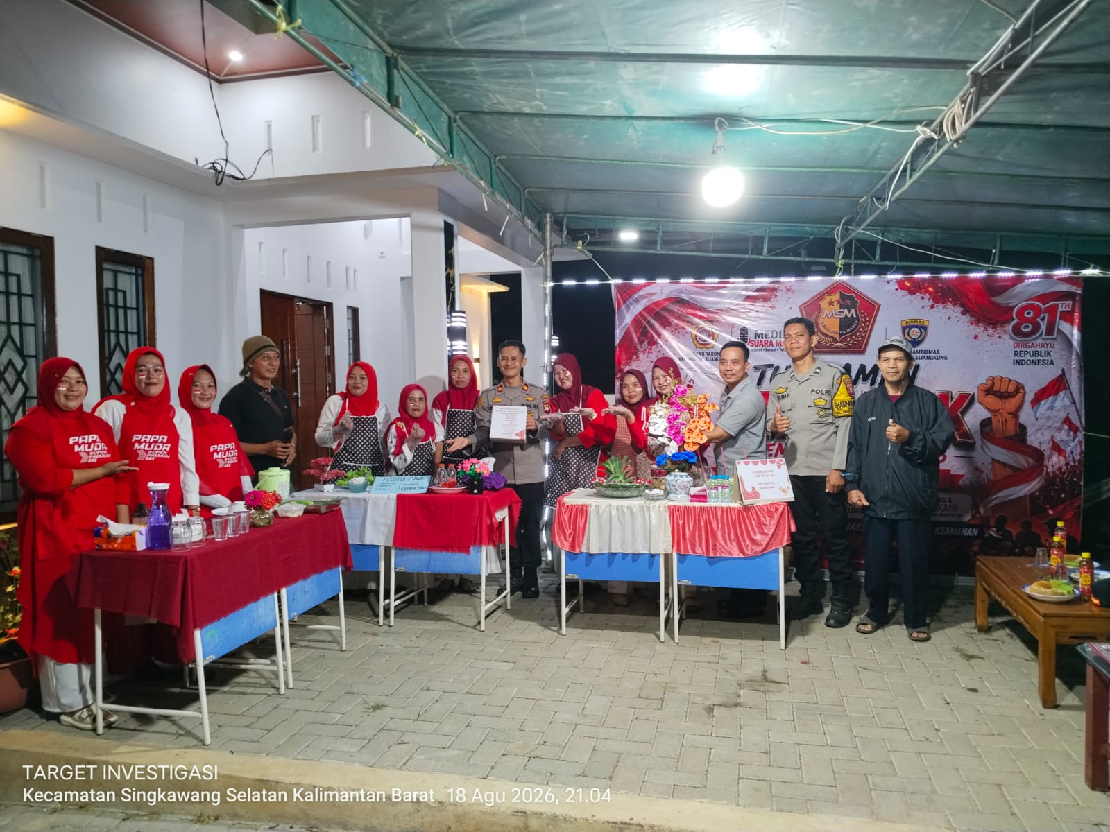Semarak HUT RI ke-81 di Sijangkung, Remi Bok dan Lomba Masak Meriahkan Perayaan Kemerdekaan