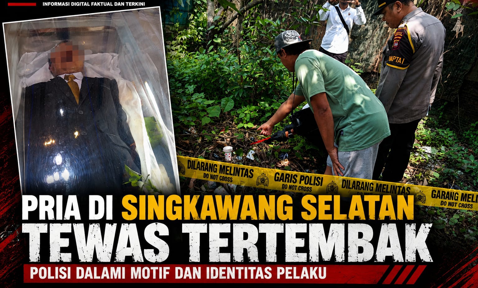 Pria di Singkawang Selatan Diduga Tewas Tertembak, Polisi Dalami Motif dan Identitas Pelaku