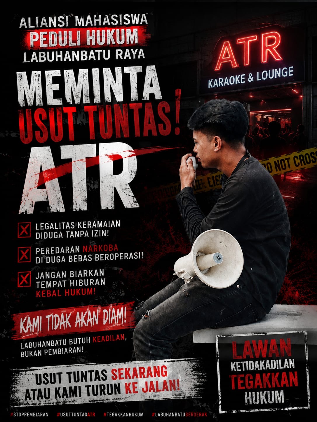Ketua AMPH Labuhanbatu Minta Polres Labuhanbatu Gelar Razia di THM “ATR”