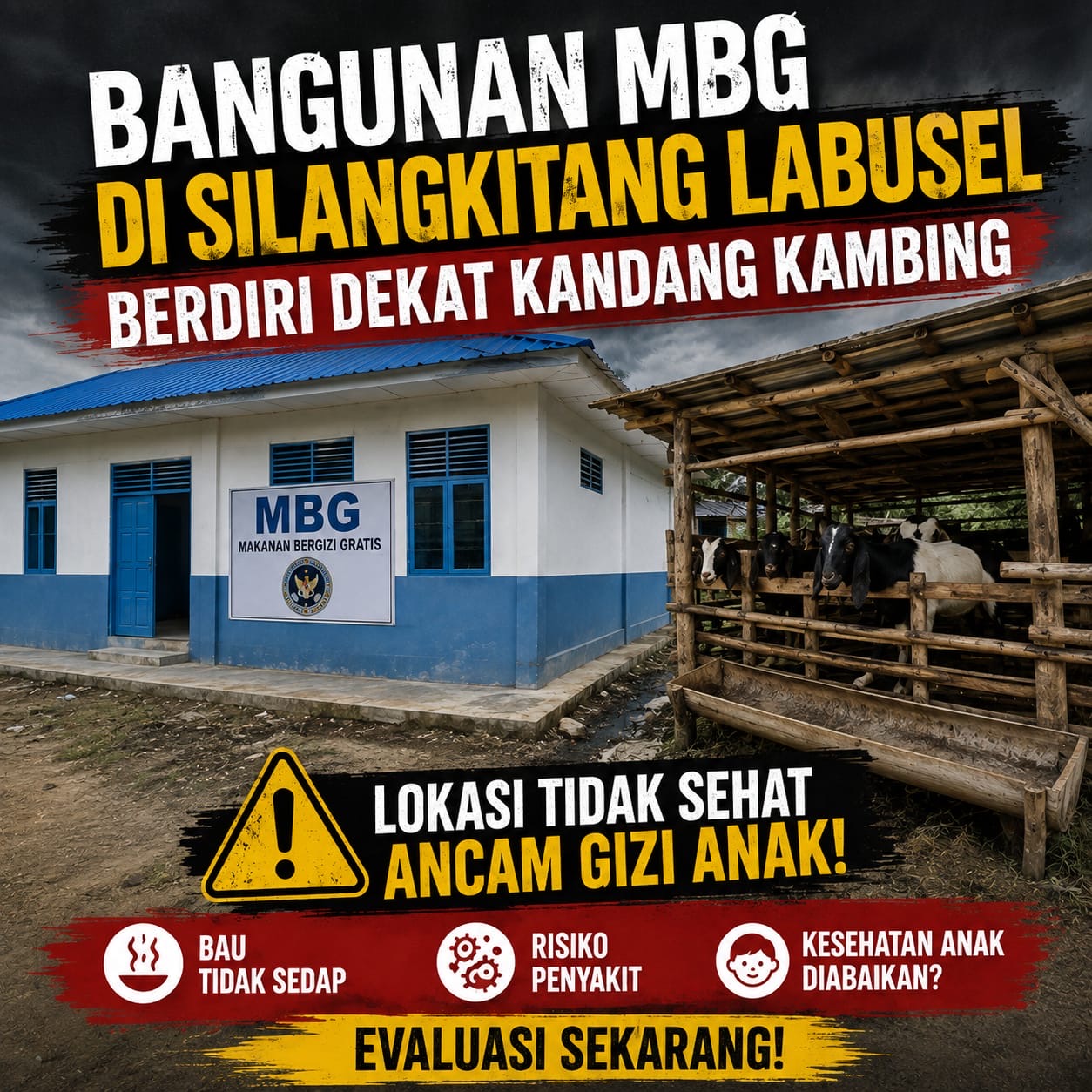 Adilpan Disebut Korwil MBG Labusel, Pihak Terkait Belum Berikan Klarifikasi Soal Bangunan MBG Dekat Kandang Kambing